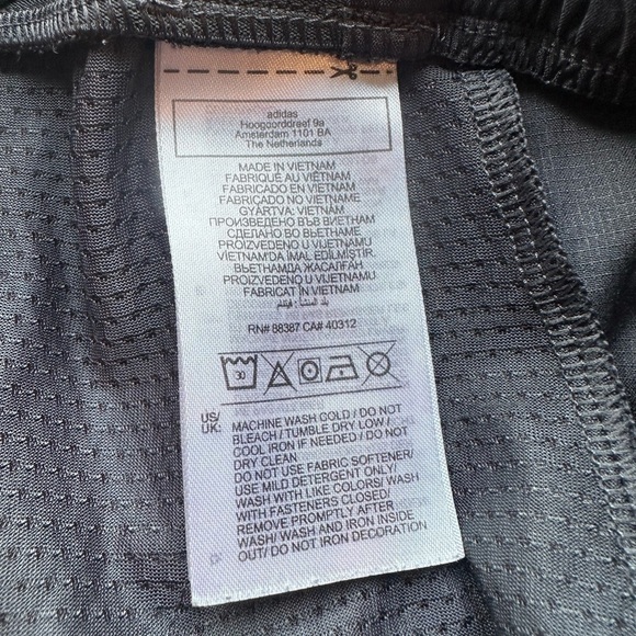 Adidas Thebe Magugu HY8724 black and gray shorts - Picture 6 of 8